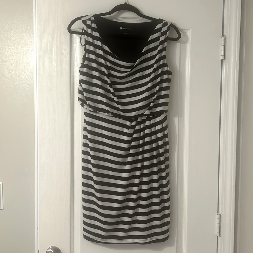 Valerie Bertinelli mini cowl neck dress